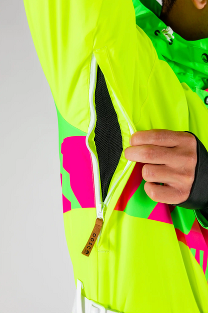 The Neon Navigator - Men's Retro Winter Snow Suit