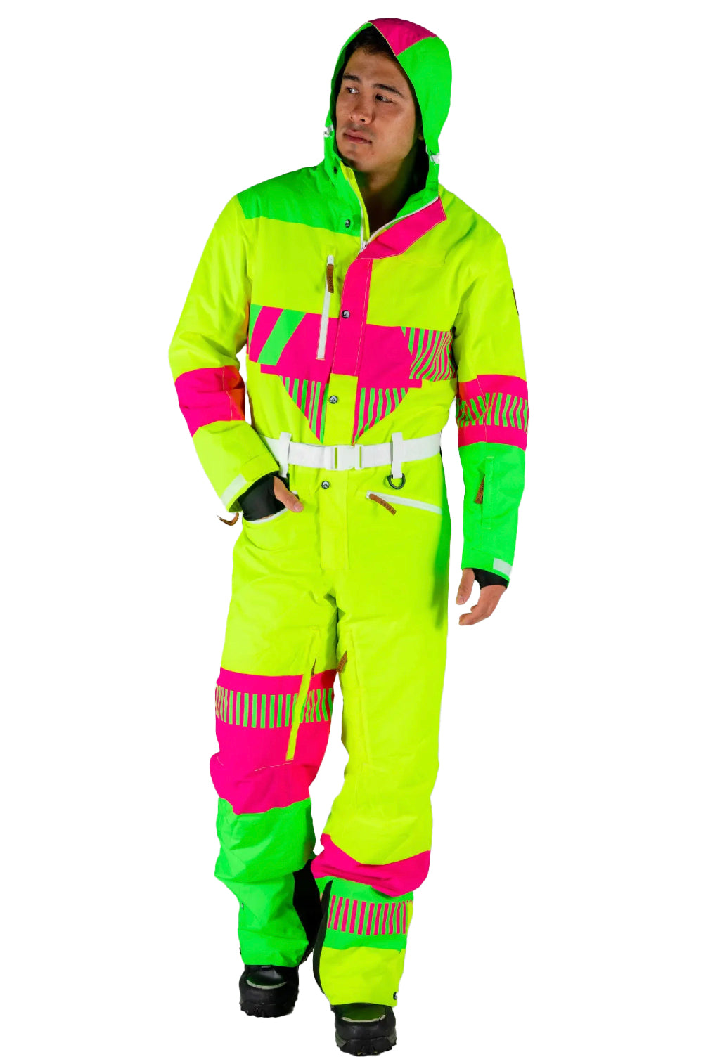 The Neon Navigator - Men's Retro Winter Snow Suit