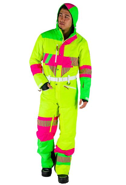 The Neon Navigator - Men's Retro Winter Snow Suit