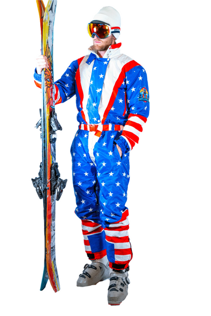 The Powder Patriot - Men's Retro Winter Snow Suit